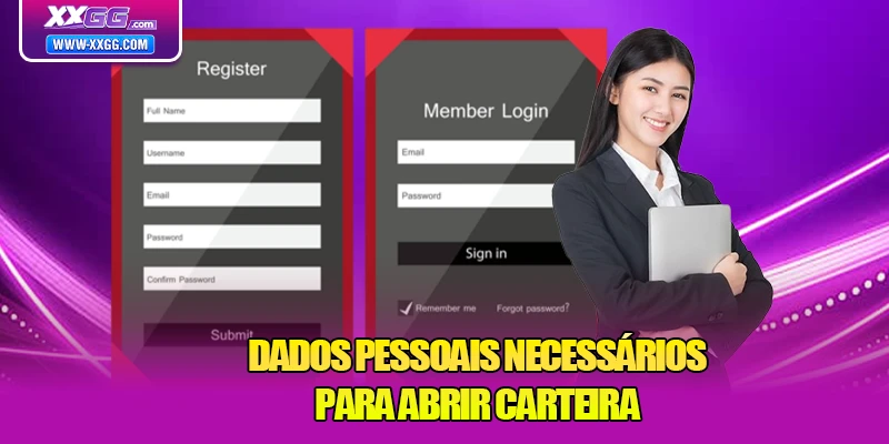 Dados pessoais necessários para abrir carteira