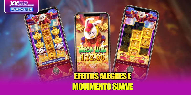 Efeitos alegres e movimento suave