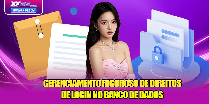 Gerenciamento rigoroso de direitos de login no banco de dados