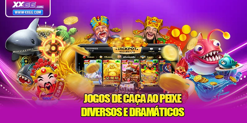 Jogos de caça ao peixe diversos e dramáticos