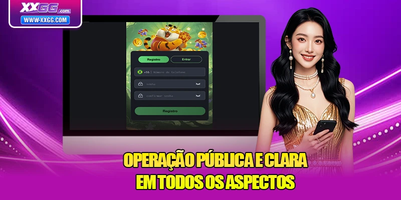 Operação pública e clara em todos os aspectos