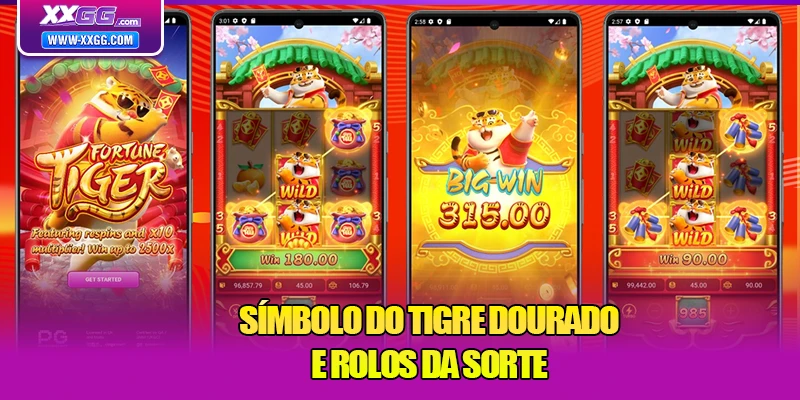 Fortune Tiger XXGG - Uma Aventura Emocionante Em Slots 1 Símbolo do tigre dourado e rolos da sorte